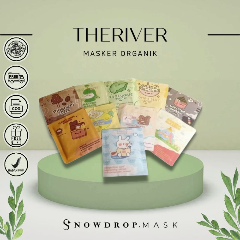 [BPOM] DIST RESMI THERIVER MASKER ORGANIK 5 GR | MASKER ORGANIK THERIVER_SHOP | MASKER WAJAH DEPOK |