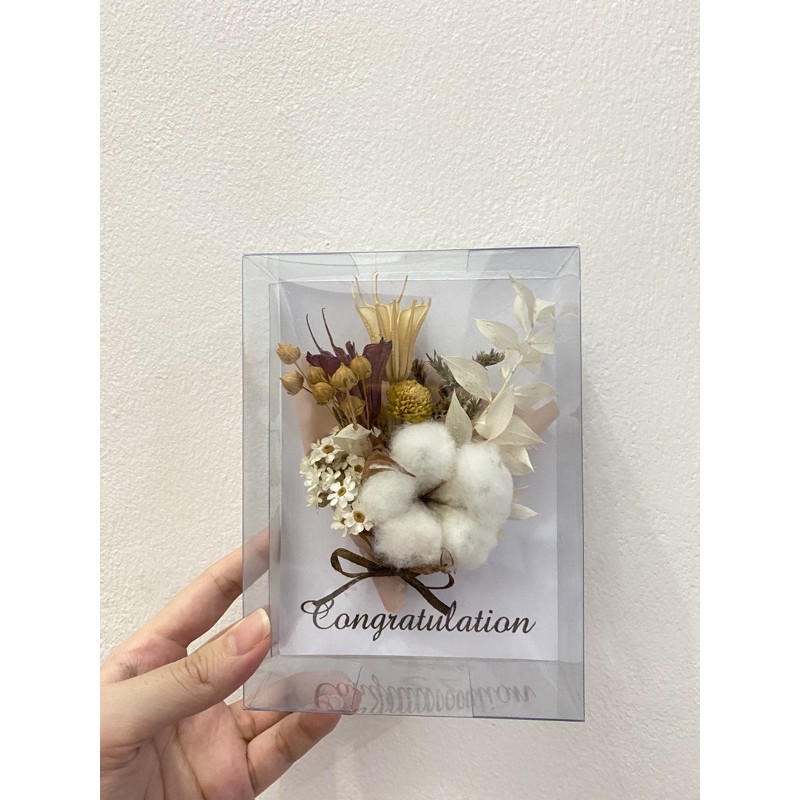 

Kado Gift Hadiah Korean Dried Flower Bouquet in a box