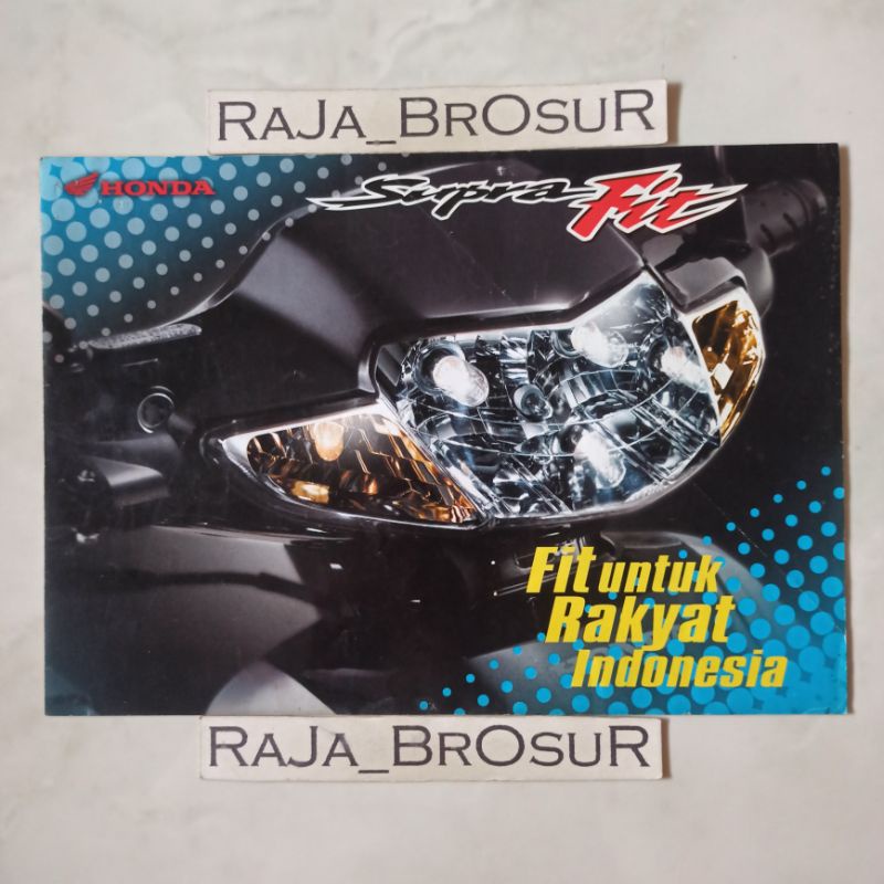 Poster brosur katalog leaflet jadul lawas Honda Supra Fit lama 2004