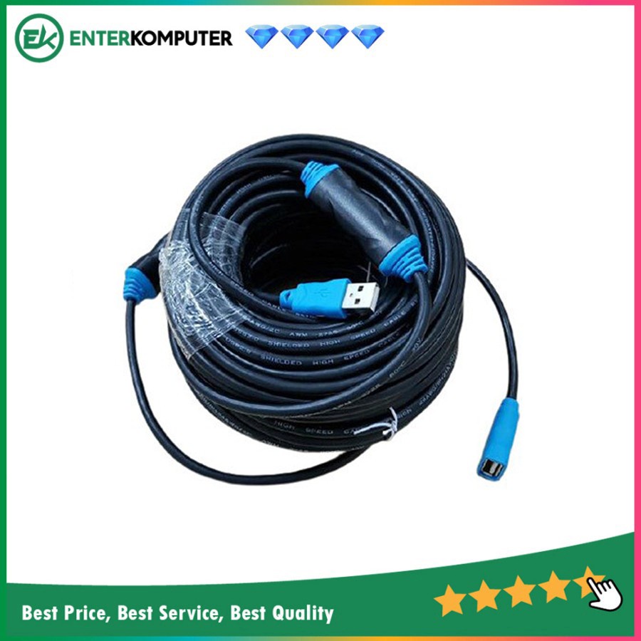 Kabel Perpanjangan USB 2.0 20 Meter - Merk Netline