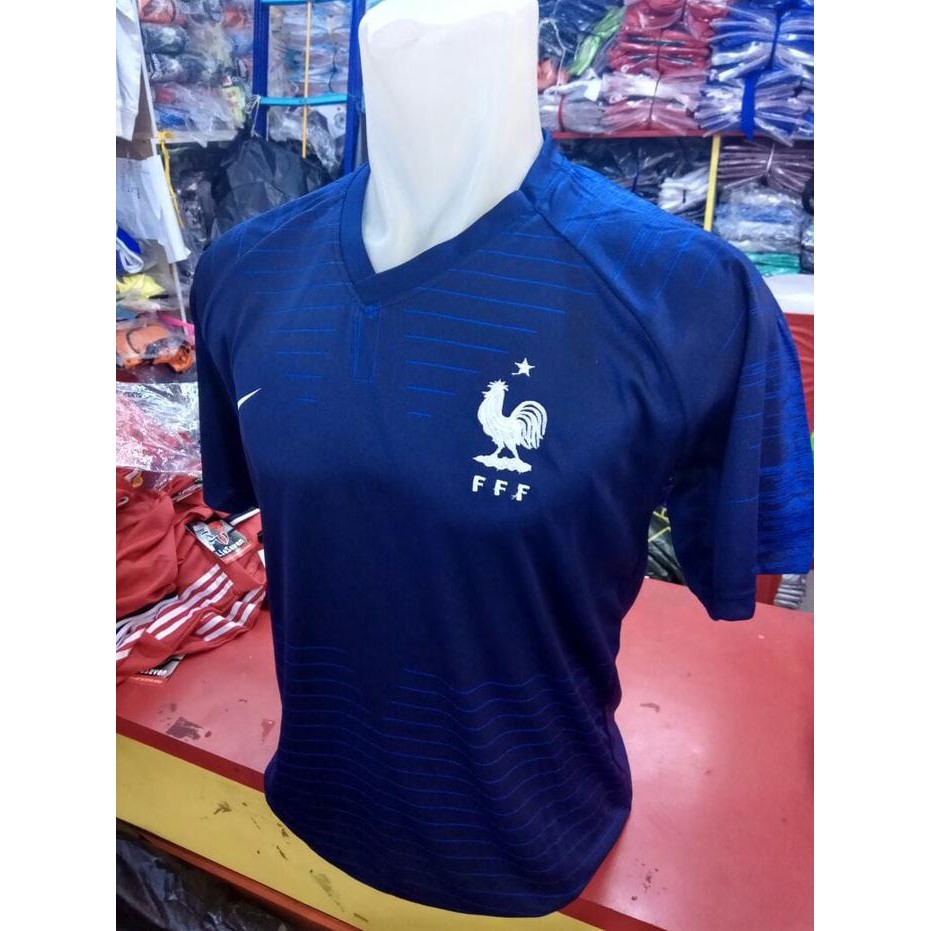 Lokal Prancis Home Jersey Bola Piala Dunia 2018