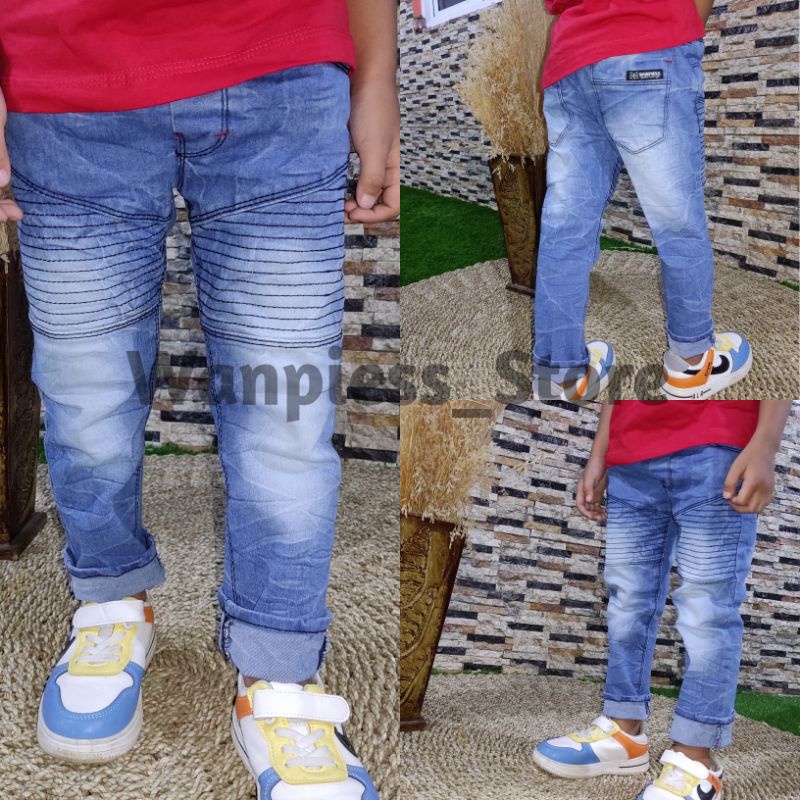 Celana Jeans Anak Umur 1-8 Tahun | KAIN JEANS STRECH PREMIUM