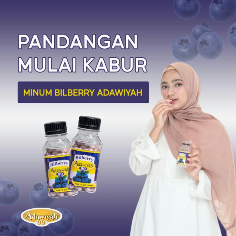 kapsul Bilberry Adawiyah 99 Obat mata katarak original