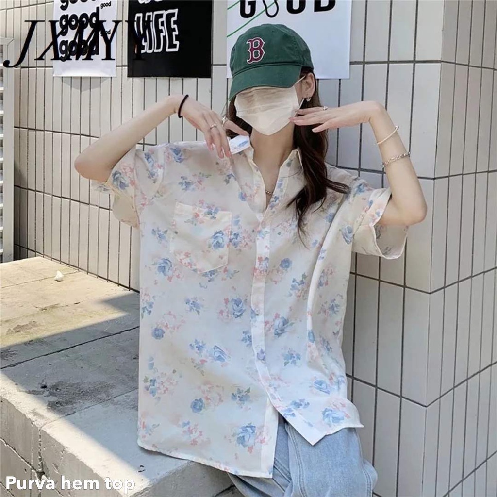 Purva hem top - Thejanclothes