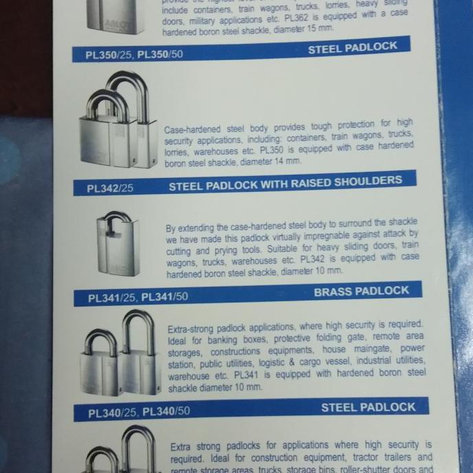 Promo Bulan Ini Gembok Abloy Made In Finland Pl 341 /50 Sale