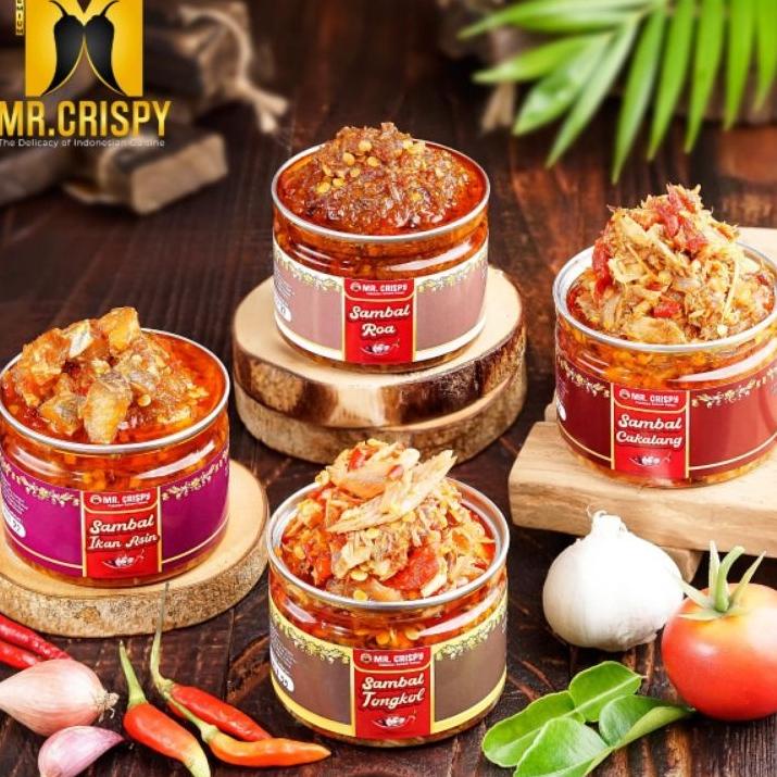

Jual Z9NQ8 Sambal Cakalang/Tongkol/Roa/Ikan Asin Jambal Sambel Mr.Crispy 82 Laris