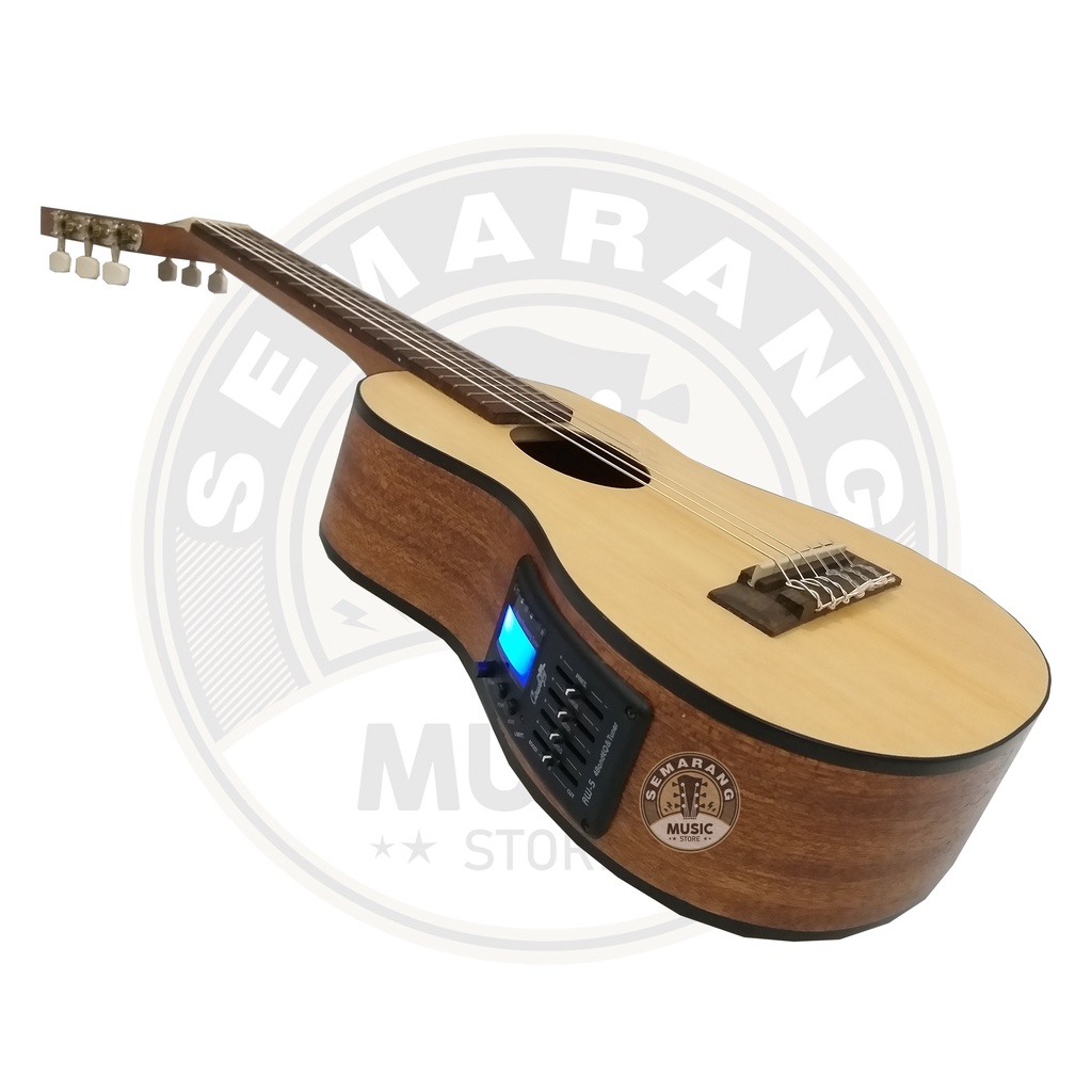 ORIGINAL!!! Guitalele Elektrik Import Merk Cowboy GK-6 NA GK 6NS Equalizer Tuner Cowboy AW-5