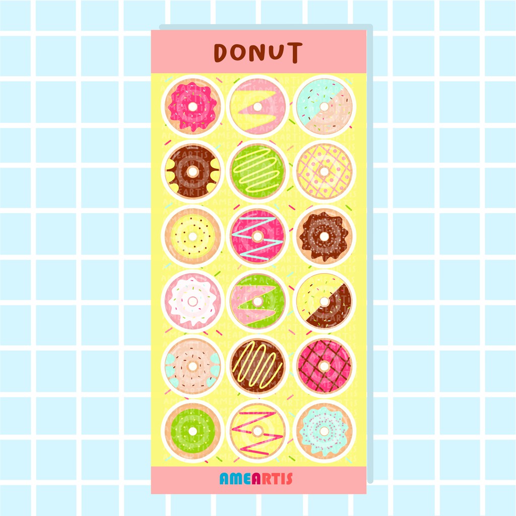 

Ameartis Donut Sticker Sheet