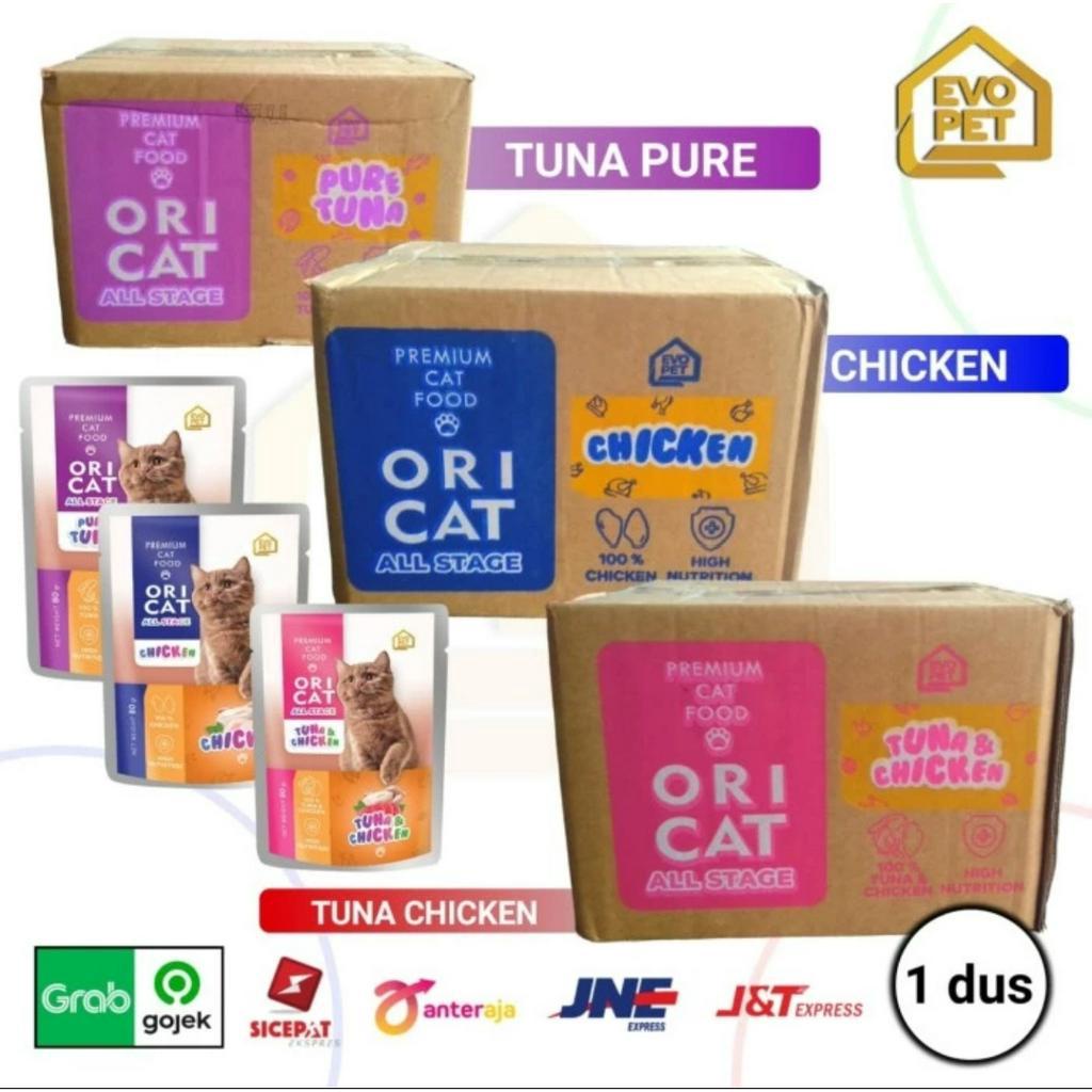 ORI CAT Pouch Sachet Makanan Basah Kucing Wet Food/Dus isi 24 pcs