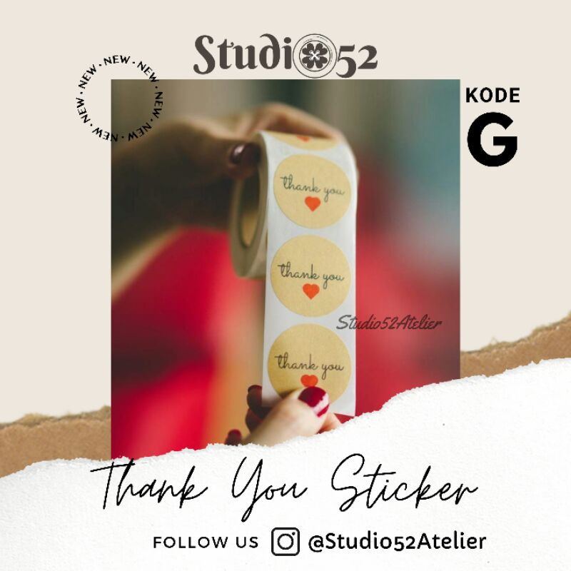 

Sticker Thank You Stiker Terima Kasih Stiker Thankyou Stiker Online Shop Sticker Handmade