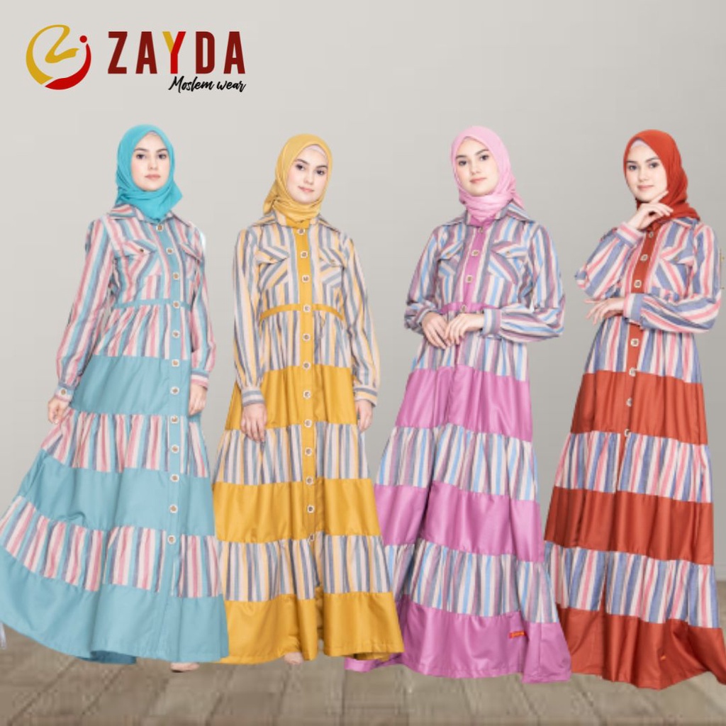GAMIS ZAYDA ZG92 ORIGINAL KEKINIAN MODERN TRENDY SIMPLE ELEGANT MODIS EXCLUSIVE SIMPLE BEST SELLER