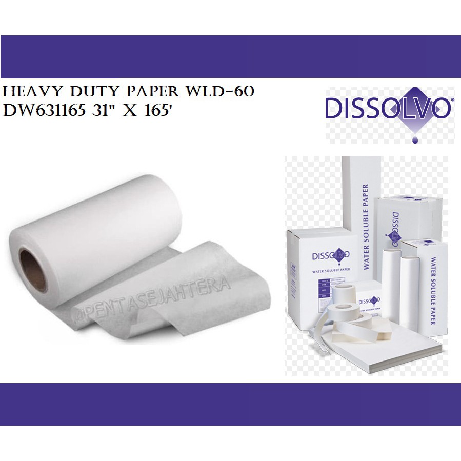 

Dissolvo Heavy Weigh Paper WLD-60 DW631165 31" X 165'