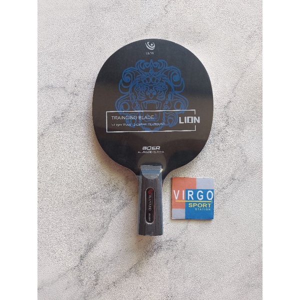 Lion Boer Allround carbon handle penhold kayu blade bat bet pingpong