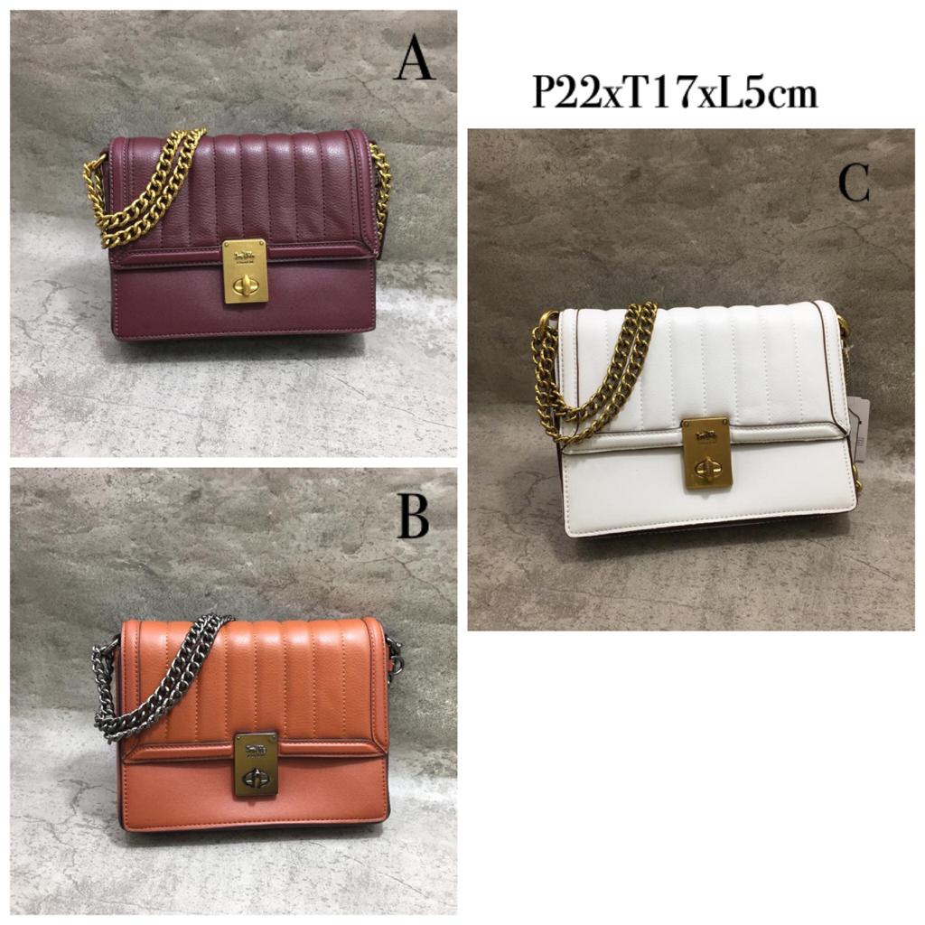 COACH Hutton Shoulder Bag With Quilting / Tas Brand Wanita Original