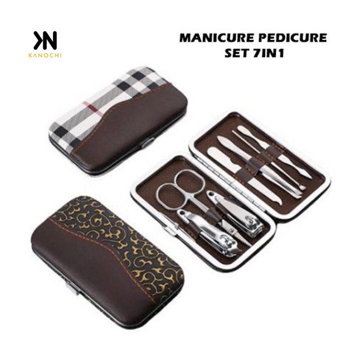 Nail Art Set Perlengkapan Manicure Pedicure 7 Pcs Gunting Kuku Wajah