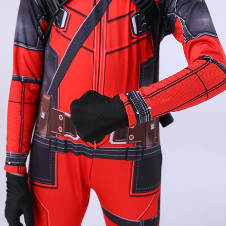 Holiday party Superhero Deadpool Kids boy Bodysuit+Masker cosplay Avengers SpiderMan Costumes set