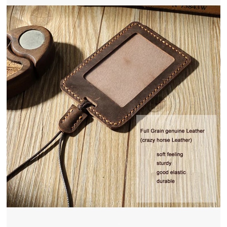 

Gantungan ID Card Kulit || Custom ID Card Kulit || Card Holder Kulit Asli