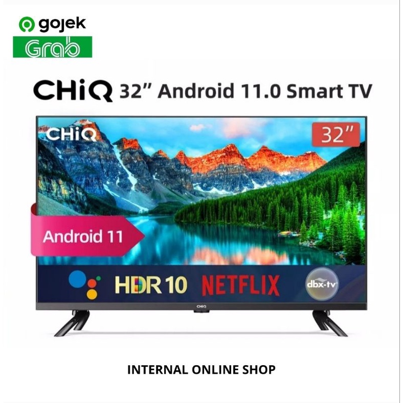 CHiQ L32G7P Smart TV 32 Inch Android 11 Garansi Resmi