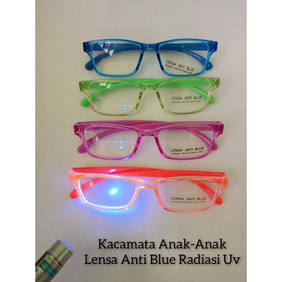 MURAH !!! Kacamata Fashion ANAK-ANAK Frame LENTUR, ELASTIS Lensa Anti BLUE-RAY - 252