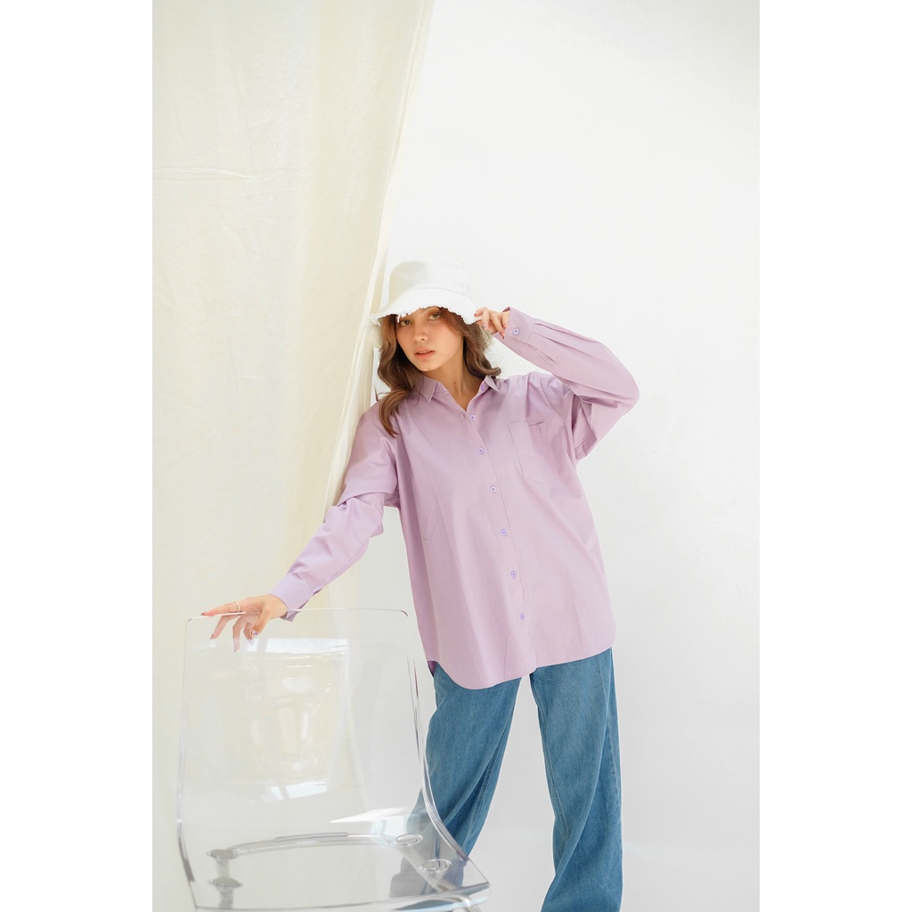Niko Oversized Shirt - Lilac