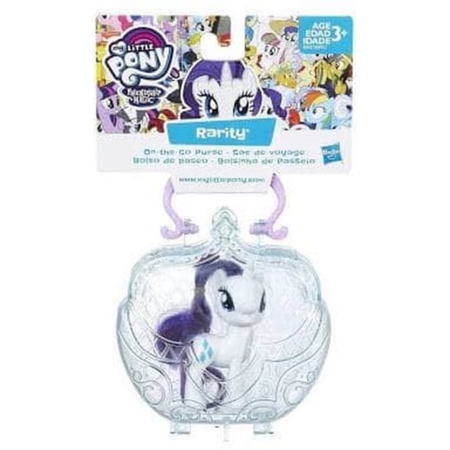 Mainan anak mlp My little pony on the go purse rarity