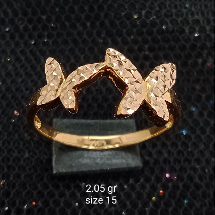 Cincin Emas 17 K - 2.05 gr Kadar 750 - CMS200000025