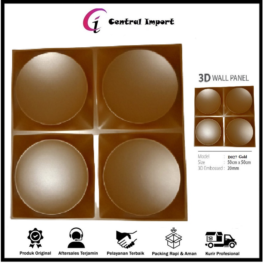 Wallpaper Dinding - Wallpaper 3D - Tridi Wallpaper - PVC Wallpanel D027