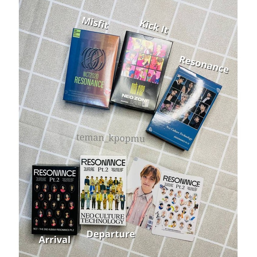 Photocard NCT 127 Sticker Favorite Resonance 2020 54 Pcs Kpop - Photo card NCT Arrival Departure Kic