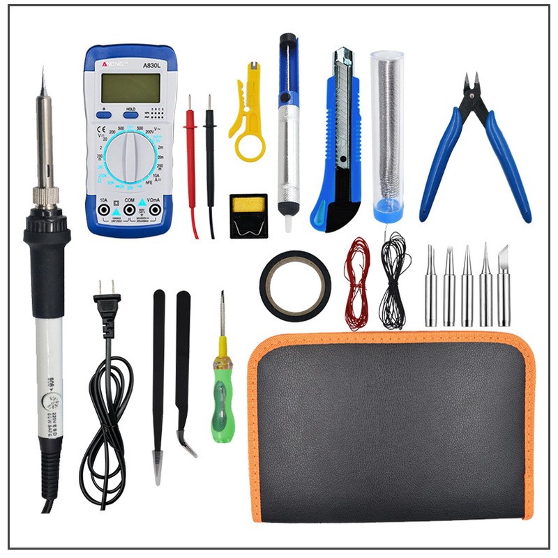 Multitester Set Multimeter Set Solder 60W Soldering Iron Tool Set Kit