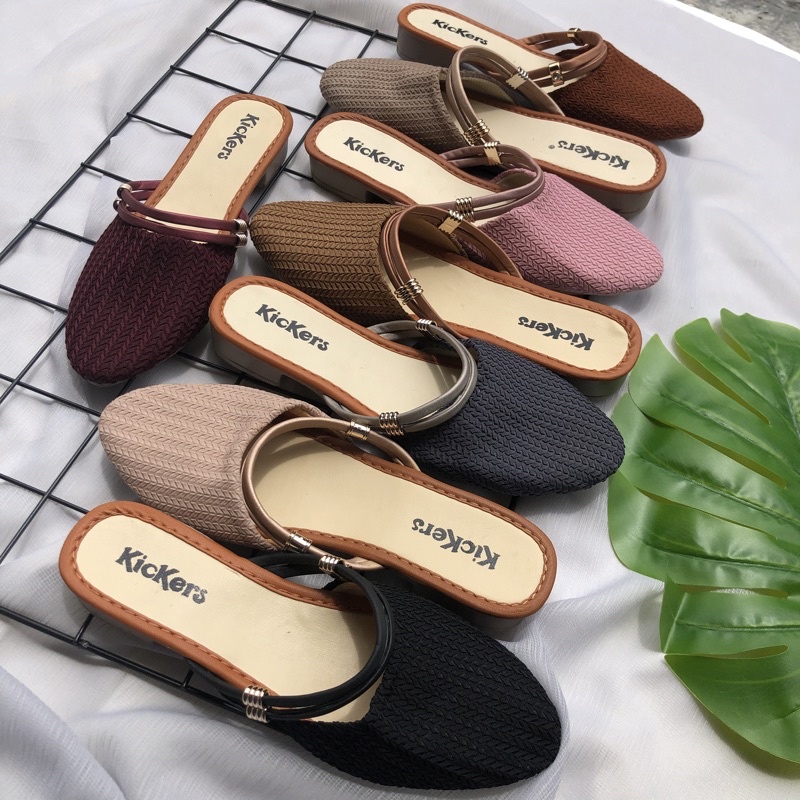 (HARGA PROMO = PACKING TANPA KARDUS) SLOP GEMPI 3 sandal sendal wedges cewek model baru wanita termurah terlaris Sepatu Bapau Wanita Rajut import hak 3cm Sandal Wanita Hels Wanita Sandal Slop Sendal Selop Rajut Import
