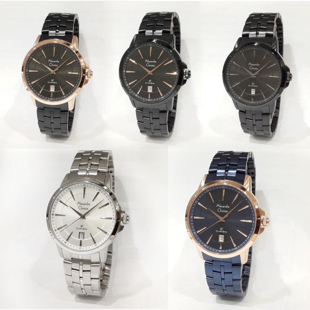 Alexandre Christie Classic Steel 8655MDB Jam Tangan Pria