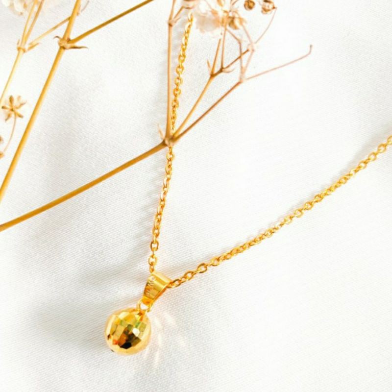 Kalung Emas asli model elegan Love