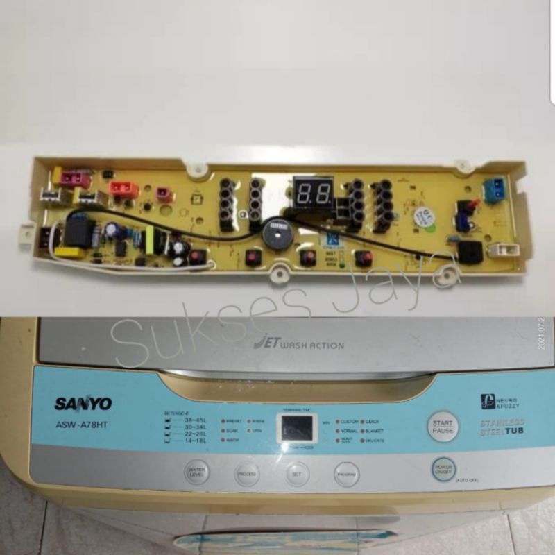 Modul Pcb Mesin Cuci Sanyo ASW-A78HT