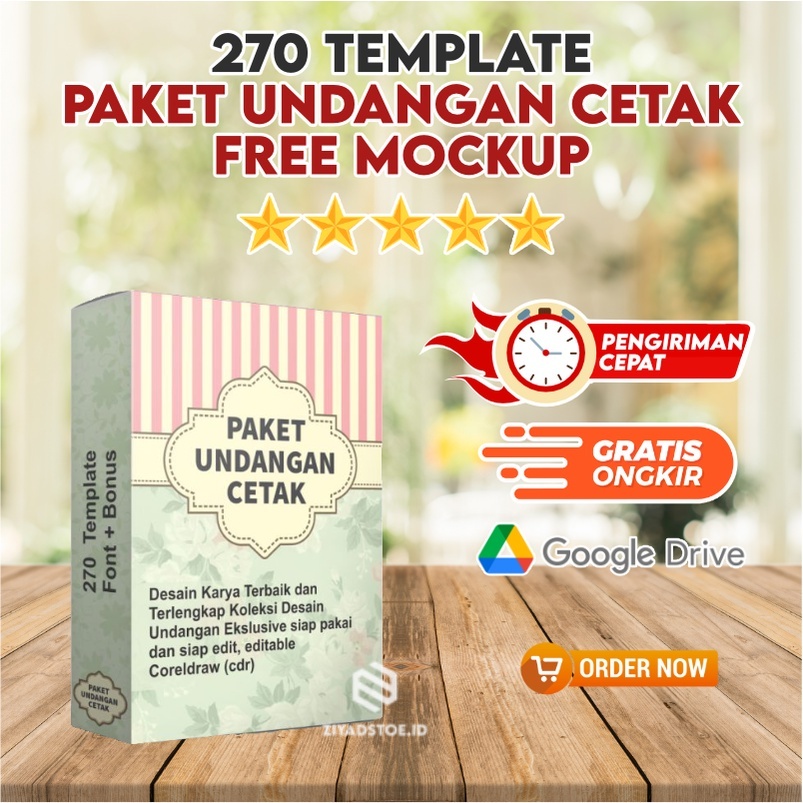 Template Undangan Pernikahan Cetak - Siap Edit & Cetak | Termurah