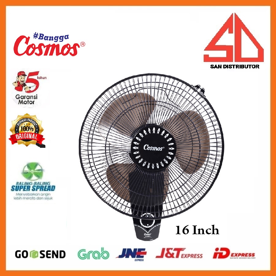 Kipas Angin Dinding Wall Fan Cosmos 16 Inch 16-WFO ORI BERGARANSI 16WFO