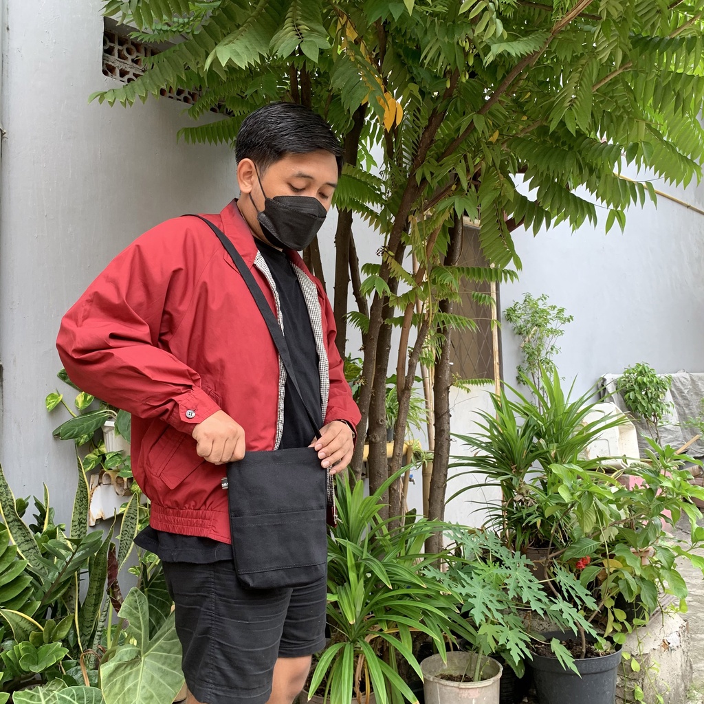 MINI CANVAS BAG - Tas Selempang Kanvas Sling Bag Canvas