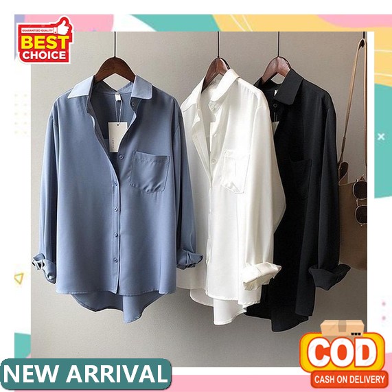 Lily Hijab Style - Isma Tunik Bahan Katun Kotak Mix Wollycrepe Atasan Wanita Terbaru 2021 Kekinian B