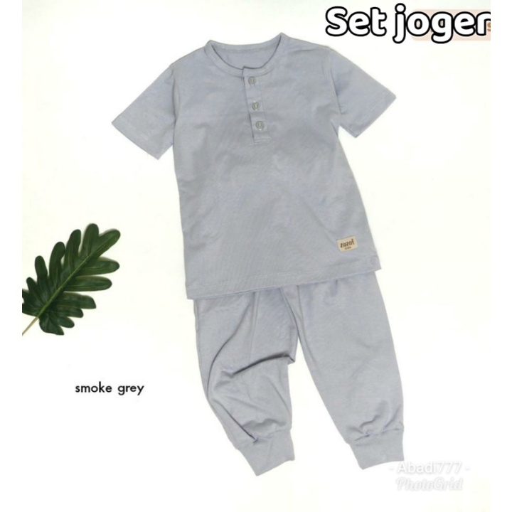 Stelan Baju Anak 2021 Model Terbaru Kiano Anak Laki Laki Dan Perempuan Set joger Anak Pakai Kancing Baju Anak Unisex