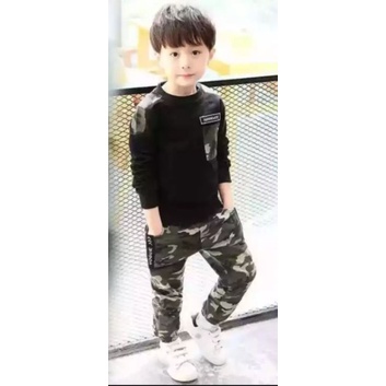 Setelan anak laki laki 1-5 thn motif army kids panjang baju anak laki laki baju anak termurah baju anak terlaris bisa pilih warna harga grosir