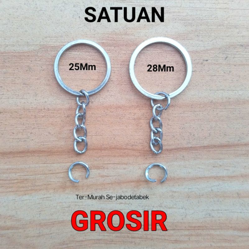 Ring gantungan kunci gepeng Ring ganci pipih Tebal paling Murah Meriah