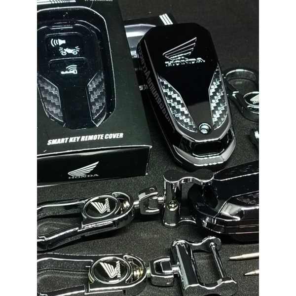 PREMIUM satu set gantungan kunci dan cover case remote keyless HONDA ADV 160 PCX 160 VARIO 160 limited