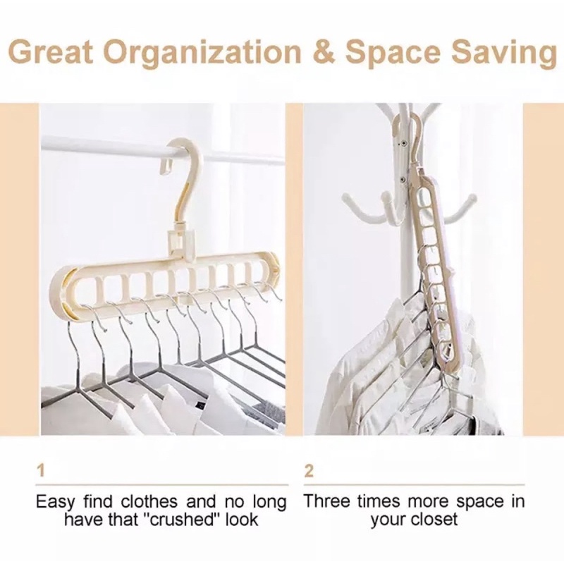 Magic Hanger Gantungan Baju Organizer 9 in 1 As Seen on TV Serbaguna