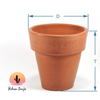  Pot  Terracotta Tanah  Liat  Gerabah D08 Bucky Shopee  Indonesia