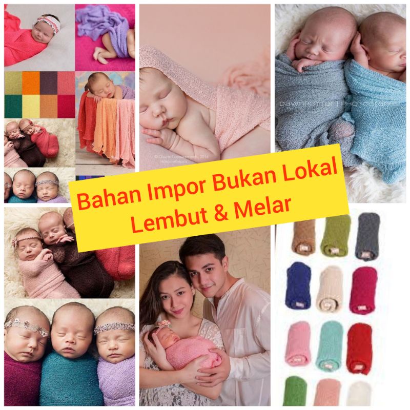 (bisa pilih warma ) BEDONG RAJUT Selimut Bungkus Rajut Stretch Untuk Properti Fotografi Selimut Model Lilit bahan rajut bedong rajut foto newborn selimut bayi model lilit untuk photography Bedong Selimut Bungkus Rajut Stretch Untuk Properti Fotografi Seli