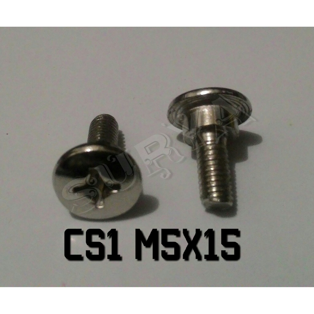 Baut Cover Body CS1 M5x15 Chrome