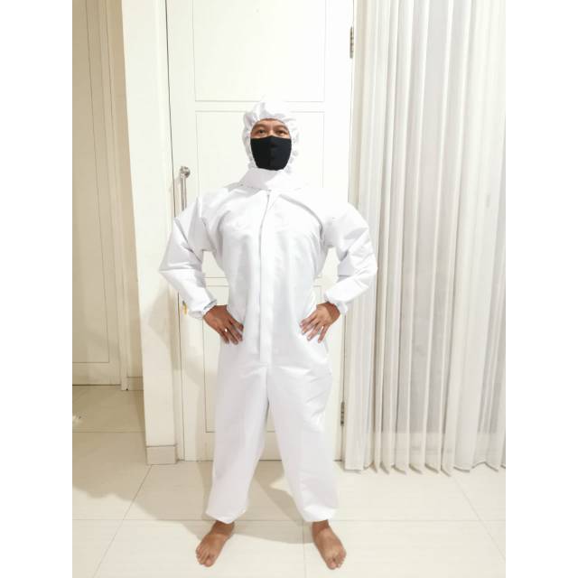 Hazmat suit APD taslan waterproof dapat di cuci