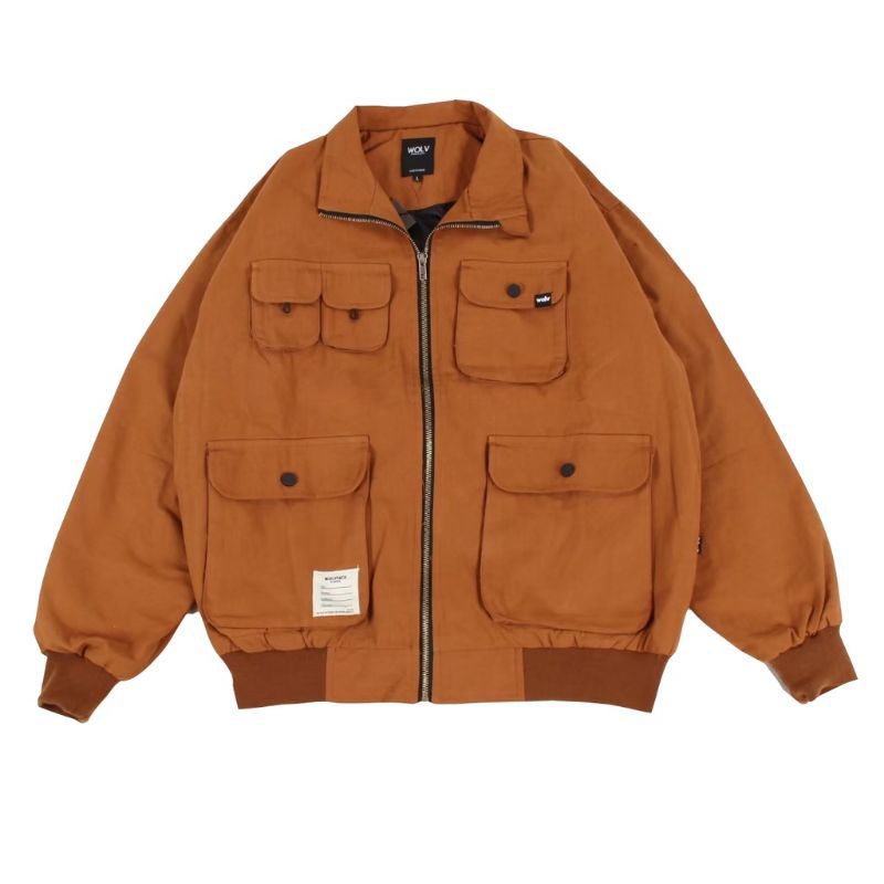 Jaket Bomber Wolv Canvas Original | Jaket Riding MAVERICK