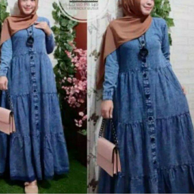 Amara Gamis Maxy Jeans Jumbo LD 120