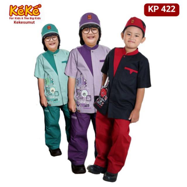 Kekesumut KP 422 Busana  Muslim  anak  laki Laki Baju  koko 