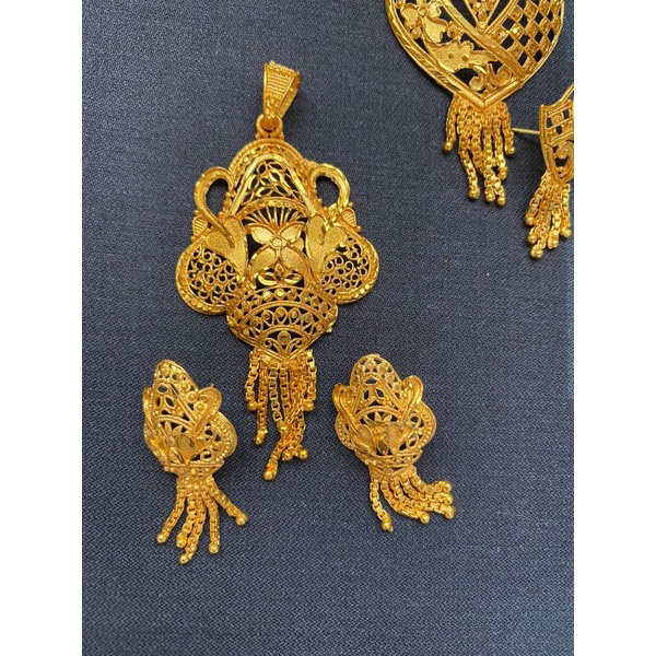 Kalung wanita berlapis Emas perak liotin /kalung Dubai set Emas/Aksesoris wanitabb 68-3